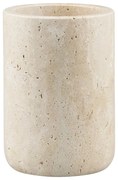 Portaspazzolino in pietra beige Travertine - Mette Ditmer Denmark