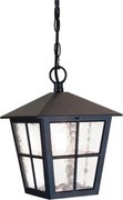 Elstead - Lampadario da esterno a sospensione con catena CANTERBURY 1xE27/100W/230V IP43 nero