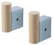 Attach Hook Set of 2 Oak/Pale Blue - Muuto