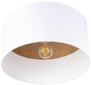 Sollux SL.1393 - Plafoniera TELESTO 1xE27/15W/230V diametro 35 cm bianco/beige