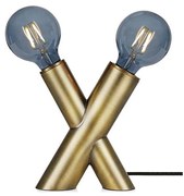 Markslöjd 108053 - Lampada da tavolo SIMUL 1xE27/40W + 1xE14/40W/230V oro