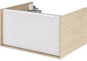 Mobile da bagno sotto lavabo SENSEA Neo marrone laccato lucido L 60 x H 32 x P 48 cm 1 cassetto, lavabo non incluso