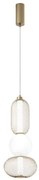 Lampadario LED glamour LED-INKAS-S3-ORO nero 2460 lumen, LUCE AMBIENTE DESIGN