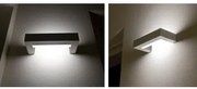 Castaldi Edra applique fluorescente 24W colore alluminio