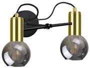 Applique LIVA 2xE27/60W/230V nero/oro