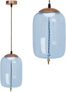 Lampada LED Da Soffitto Pensile Di Vetro Blu APP443-CP