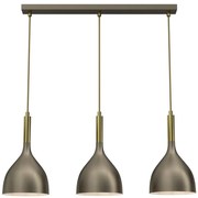 Lampadario a sospensione con filo NOAK 3xE27/15W/230V ottone/oro