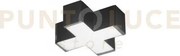 Connettore a croce led nero 12w 1730lm cct 3000k / 4000k per barra ...