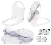 Copriwater CARLO GRANIT SHINY DUROPLAST SLIM