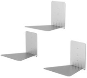 Mensole in metallo argentato in set da 3 18 cm Conceal - Umbra