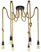 Eglo 43195 - Lampadario a sospensione con filo RAMPSIDE 6xE27/28W/230V ragno