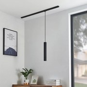 Lampada a sospensione Lindby Linaro, 40 cm, nero, monofase, GU10 Linaro, Nero, Soggiorno / Sala da pranzo, Metallo, Moderno, Lampada a binario