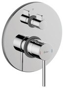 Rubinetto per doccia getto laminare cristallino ad incasso monocomando TAYRONA cromo lucido HUBER