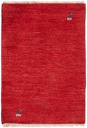 Gabbeh Tappeto 90x60 Rosso (Iran) Annodato A Mano