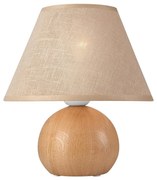 Lampada da tavolo JUTA 1xE27/60W/230V quercia/beige