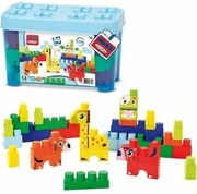 Set di Costruzioni Ecoiffier Barrel Animals 50 Pezzi