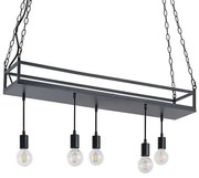 Lindby - Kirista 5 Lampada a sospensione Black Lindby