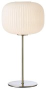 Markslöjd 109007 - Lampada da tavolo SOBER 1xE27/40W/230V bianco/cromo satinato