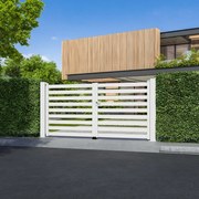 Palo quadrato in alluminio GARDENGATE bianco L 15 x H 140 x Sp 15 cm