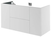 Mobile da bagno sotto lavabo SENSEA Neo bianco laccato L 60 x H 64 x P 48 cm 2 cassetti 2 ante, lavabo non incluso