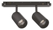 Proiettore Regolabile Dali Ego Alluminio Nero 2 Luci Led 16W 3000K Luce Calda