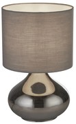 Abatjour Contemporaneo Oslo Vetro Grigio Marrone 1 Luce E14