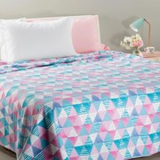 Copriletto non Trapuntato Piazza e Mezza Pink Summer breeze