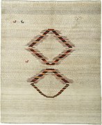Gabbeh Tappeto 210x170 Beige (Iran) Annodato A Mano