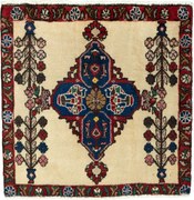 Shiraz Tappeto 60 x 60 Rosso (Iran) Annodato A Mano