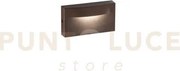 Applique led mobula bronzo in alluminio 8w 1100lm 3000k ip65 420x18...