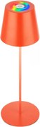 Briloner 7510012-LED Lampada da tavolo RGB dimmerabile CALIDA 2,5W/5V IP44 1200mAh arancione