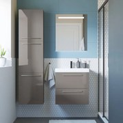 Mobile sottolavabo e lavabo Remix New grigio granito L 60 x H 57.7 x P 48 cm 1 vasca