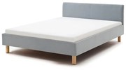 Letto singolo imbottito blu/grigio 120x200 cm Lena - Meise Möbel