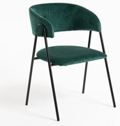 Sedia Mihu Black Velluto - Verde