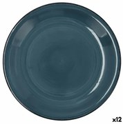 Piatto da pranzo Quid Zafiro Vita Azzurro Ceramica Ø 27 cm (12 Unità)