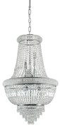 Lampadario Classico Dubai Metallo-Cristallo Cromo 10 Luci E14