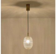 Lampadario a sospensione con filo 1xE14/25W/230V limpido diametro 15 cm