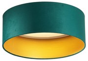 Plafoniera moderna verde velluto 40cm incl. LED dimmerabile a 3 livelli - Sue