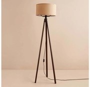 Lampada da terra AYD 1xE27/40W/230V marrone/beige