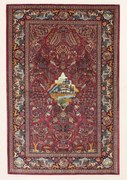 Kashan Tappeto persiano 140 x 210 (Iran) Annodato A Mano