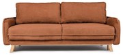 Divano letto in velluto a coste arancione 218 cm Tori - Bonami Selection