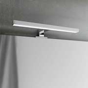 Lampada LED da Specchio 30cm Cromata 4W - Doppia Installazione Colore Bianco Naturale 4.000K