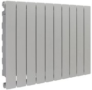 Radiatore acqua calda PRODIGE MODERN in alluminio, 10 elementi, interasse 600 mm, silver