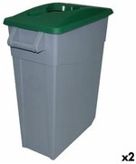 Secchio per Raccolta Differenziata Denox 65 L Verde (2 Unità)