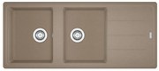 Lavello integrato 2 vasche in fragranite marrone FRANKE Boston L 50 x L 116 cm