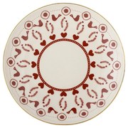 Piatto da dolce color crema in gres a tema natalizio ø 16 cm Jolly – Bloomingville