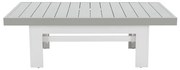 Tavolino da esterno Las Vegas NATERIAL con piano in alluminio grigio 143.5x80cm
