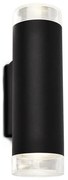 Brilo - Applique a LED da esterno 2xGU10/4,7W/230V IP44 4000K nero