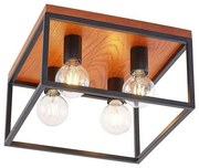 Lindby - Miravi 4 Plafoniera Wood/Black Lindby