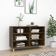 Credenza rovere fumo 103,5x35x70 cm in legno multistrato